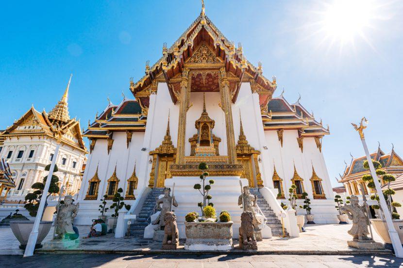 Dusit Maha Prasat Hall Im Großen Palastkomplex In Bangkok In Thailand