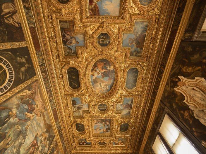 Palazzo Ducale in Venedig, Detail der Decken