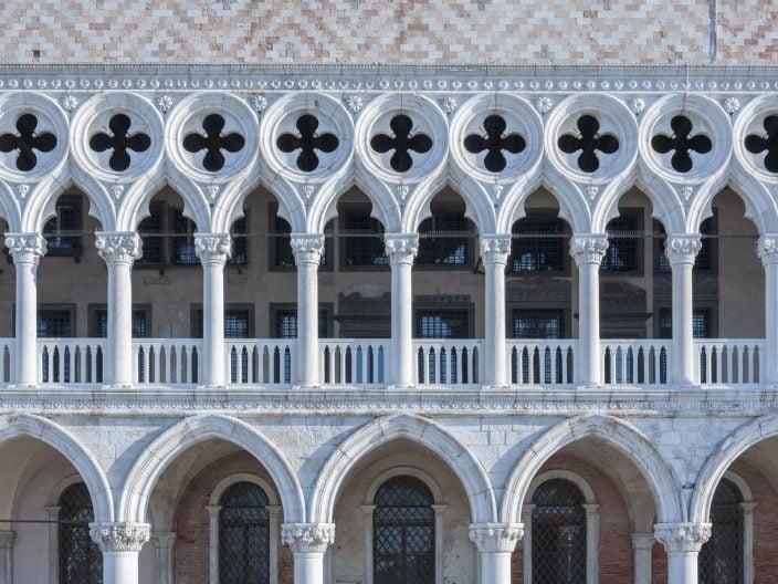 Architektonische Details des Palazzo Ducale von Venedig