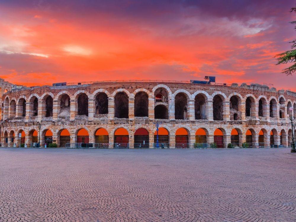 Arena von Verona bei Sonnenuntergang