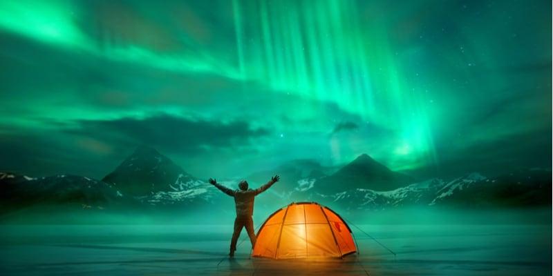 Aurora Boreale in Norwegen