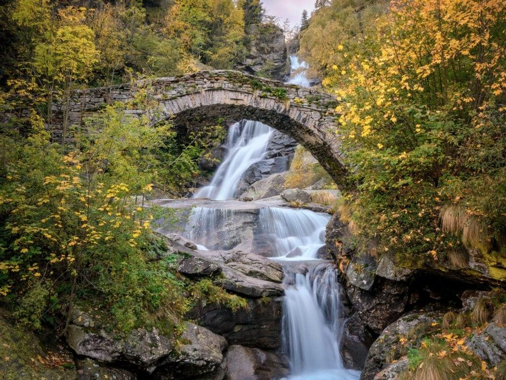 Wasserfall von Fondo