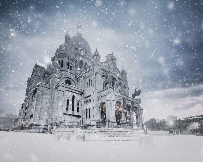 Sacré Coeur im Winter