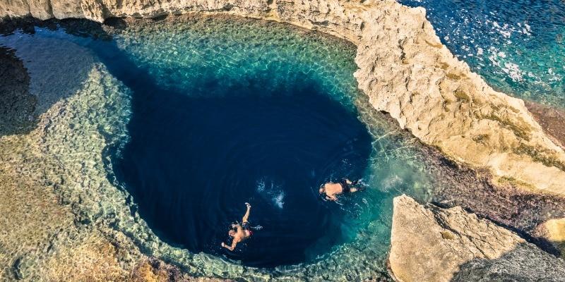 Blaues Loch Insel Gozo