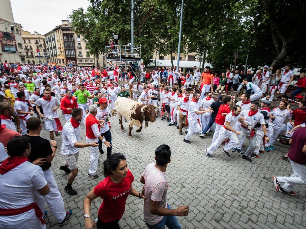 Festival von San Fermín Stierlauf