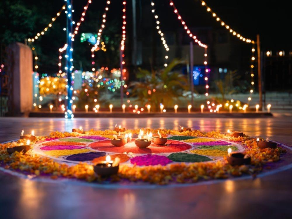 Rituale für Diwali