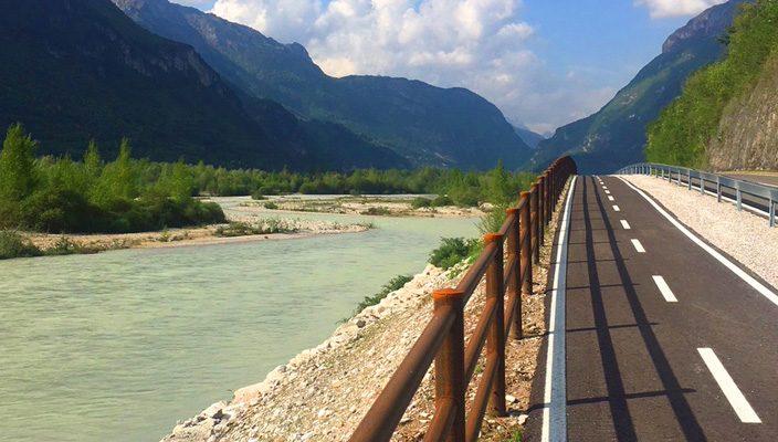 Fahrradweg durch den Piave