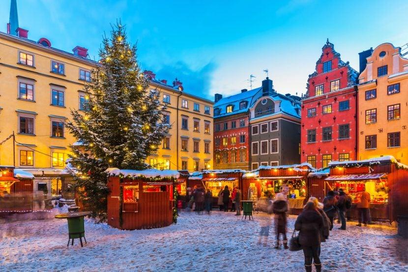 Weihnachtsmarkt Altstadt Stockholm