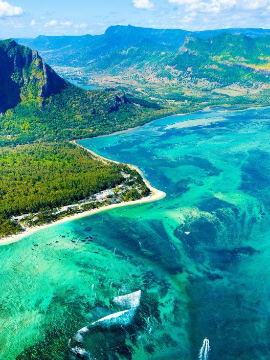 Unterwasserkaskade in Mauritius: die unglaubliche optische Täuschung