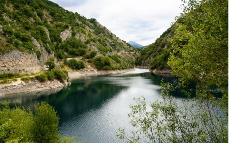 Gole del Sagittario in Abruzzen