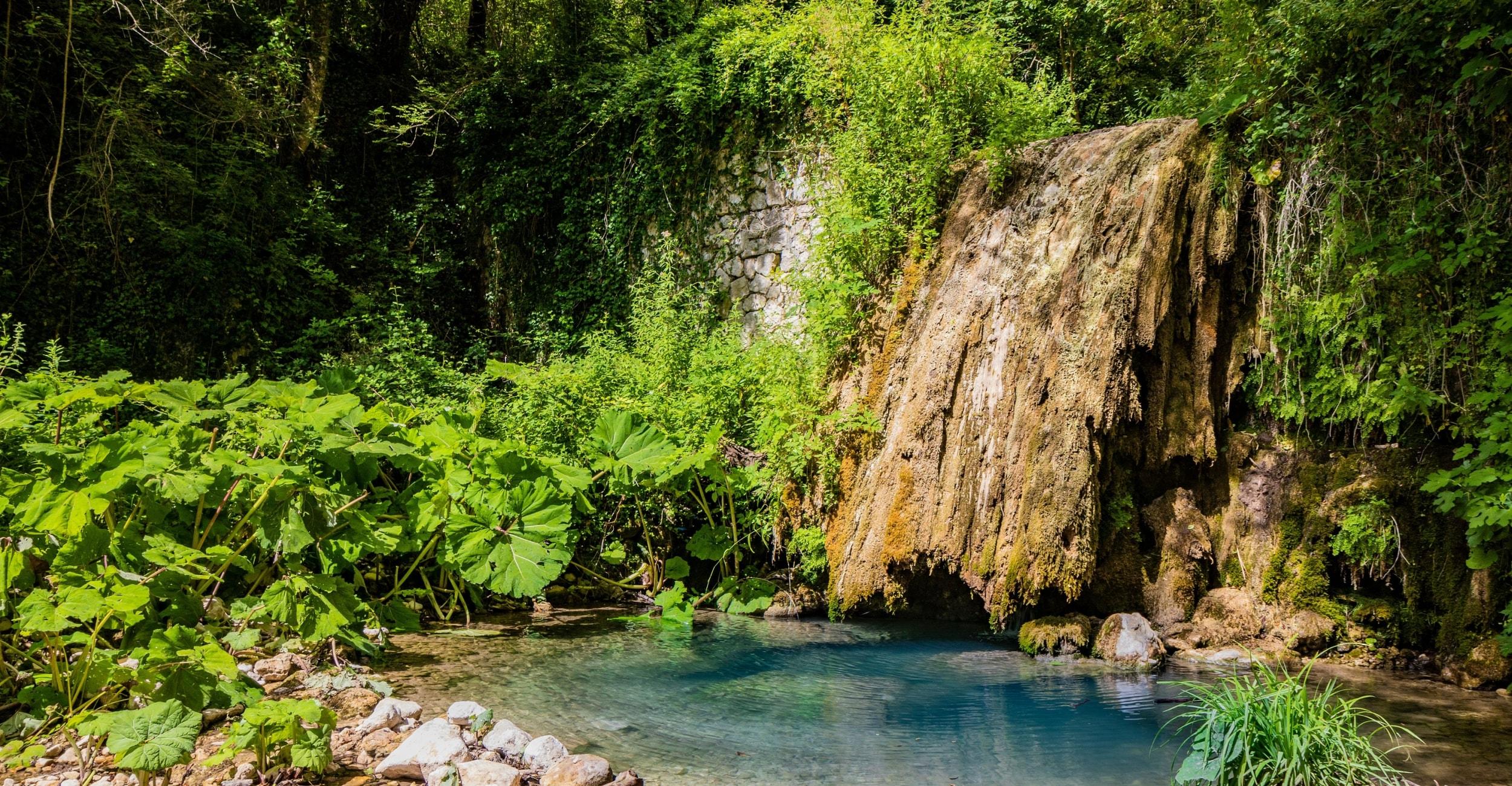 Schöne Wasserfälle im Latium